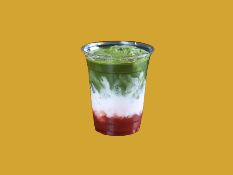 Strawberry Matcha Latte